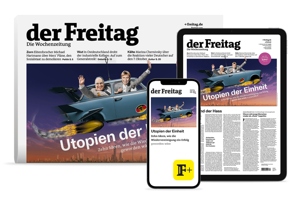 der Freitag Print- und Digital-Cover Ausgabe 40/2025