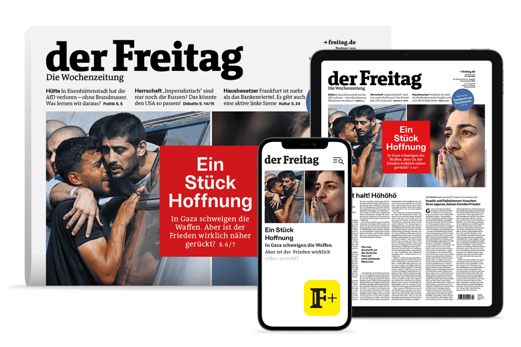 der Freitag Kombi-Cover Ausgabe 42/25