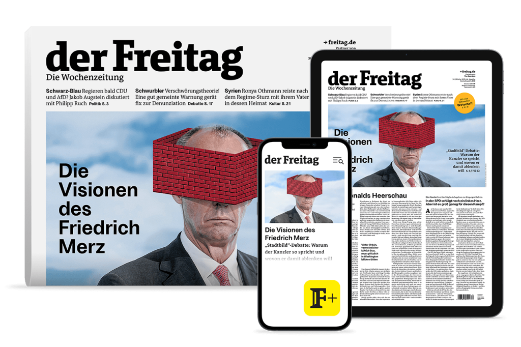 der Freitag Kombi-Cover Ausgabe 44/25