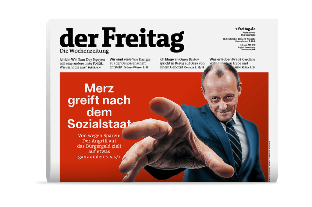 der Freitag Print-Cover Ausgabe 38/2025