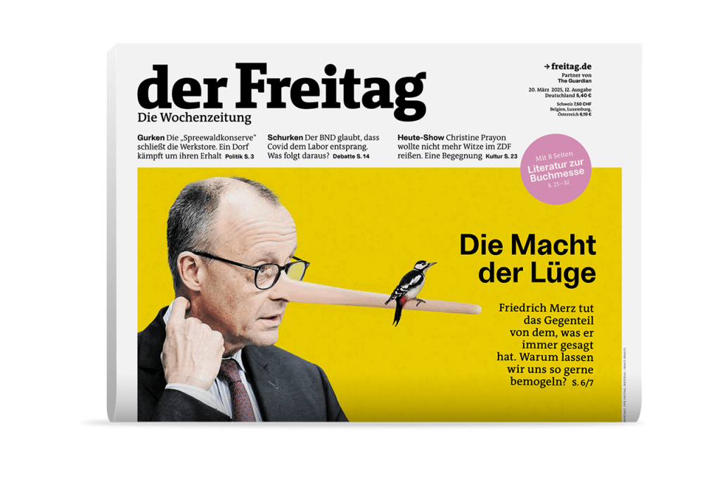 der Freitag Print-Cover Ausgabe 12/2025
