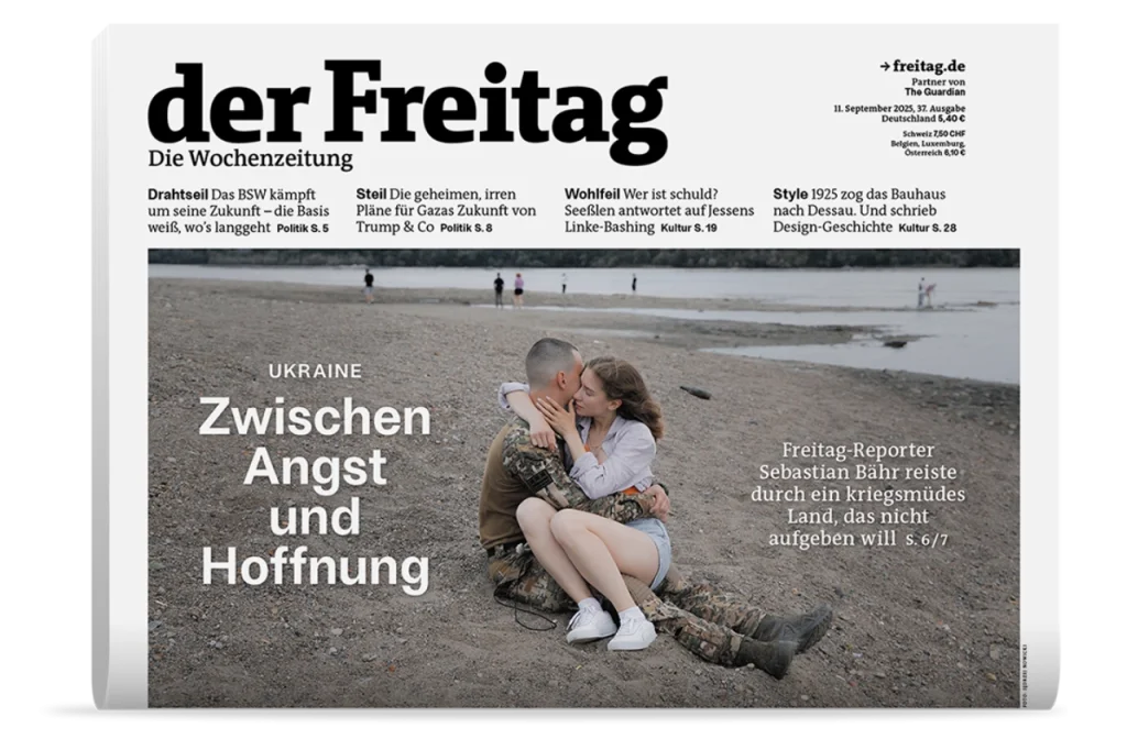 der Freitag Print-Cover Ausgabe 37/2025