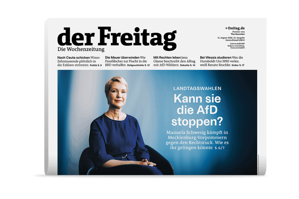 der Freitag Print-Cover 33/2026