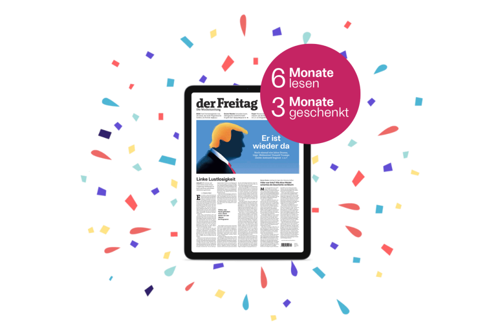 der Freitag Digital-Cover Ausgabe 03/2025 auf Tablet