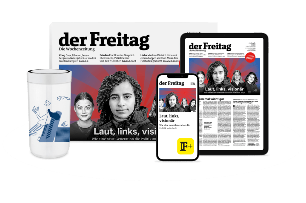 der Freitag Print- und Digital-Cover Ausgabe 41/2024 mit Abo-Prämie