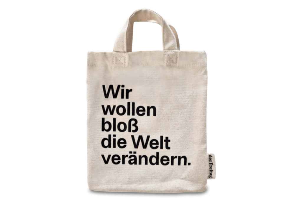Abopr&auml;mie B&uuml;chertasche der Freitag