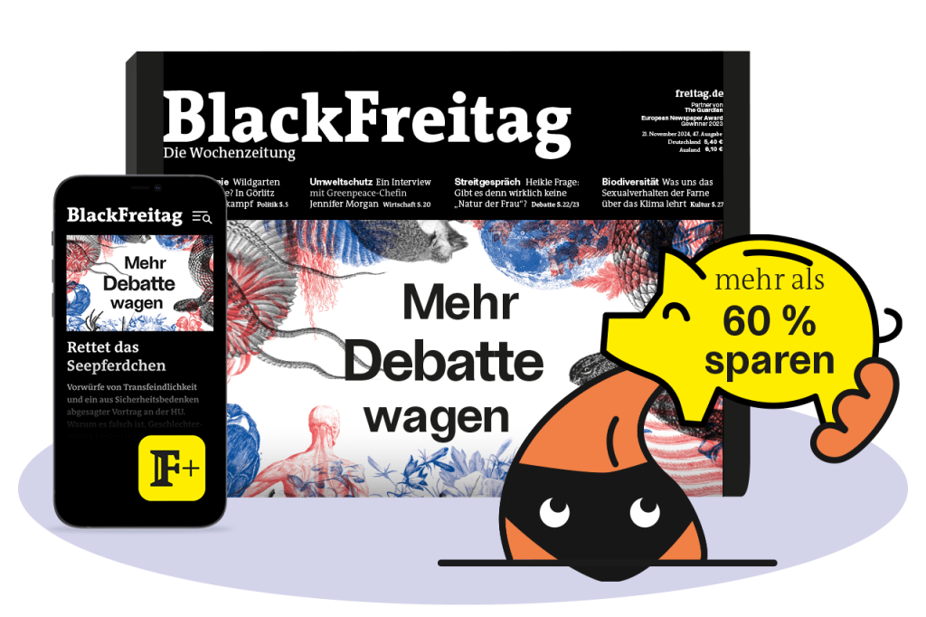 der Freitag Digital-Abo-Angebot zum BlackFreitag 60 Prozent sparen
