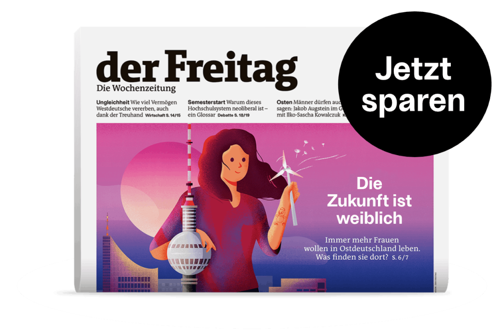 Der Freitag Print-Cover mit St&ouml;rer