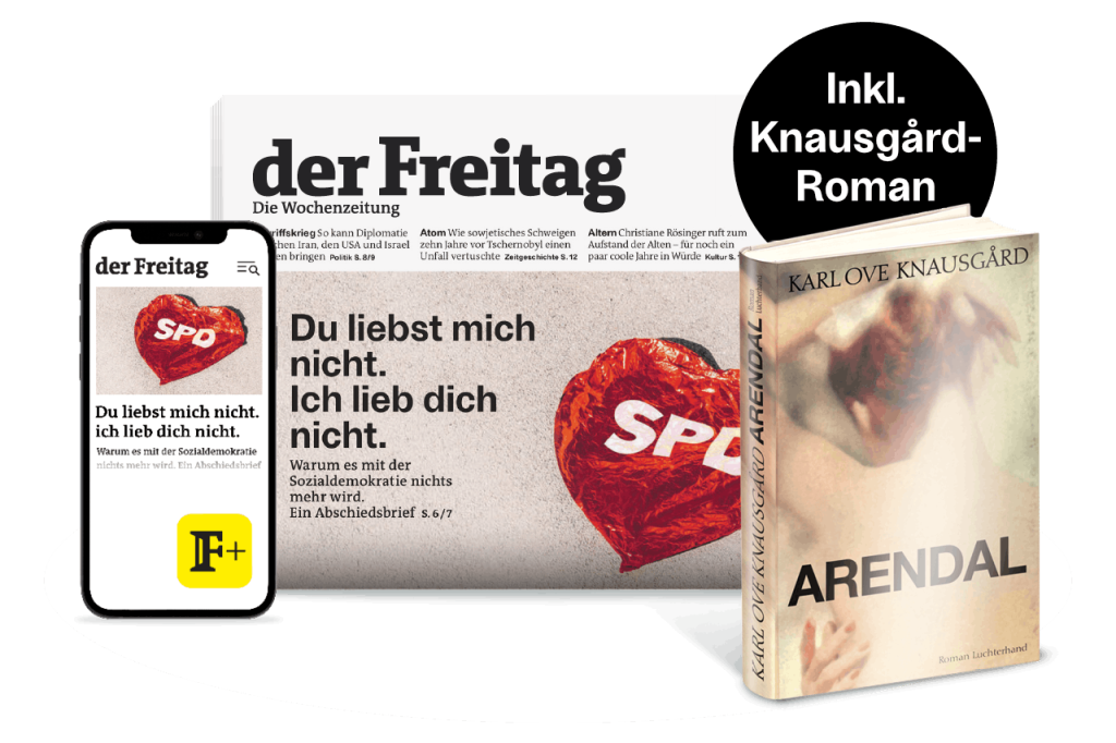 der Freitag mit Abopr&auml;mie Knausg&aring;rd-Roman