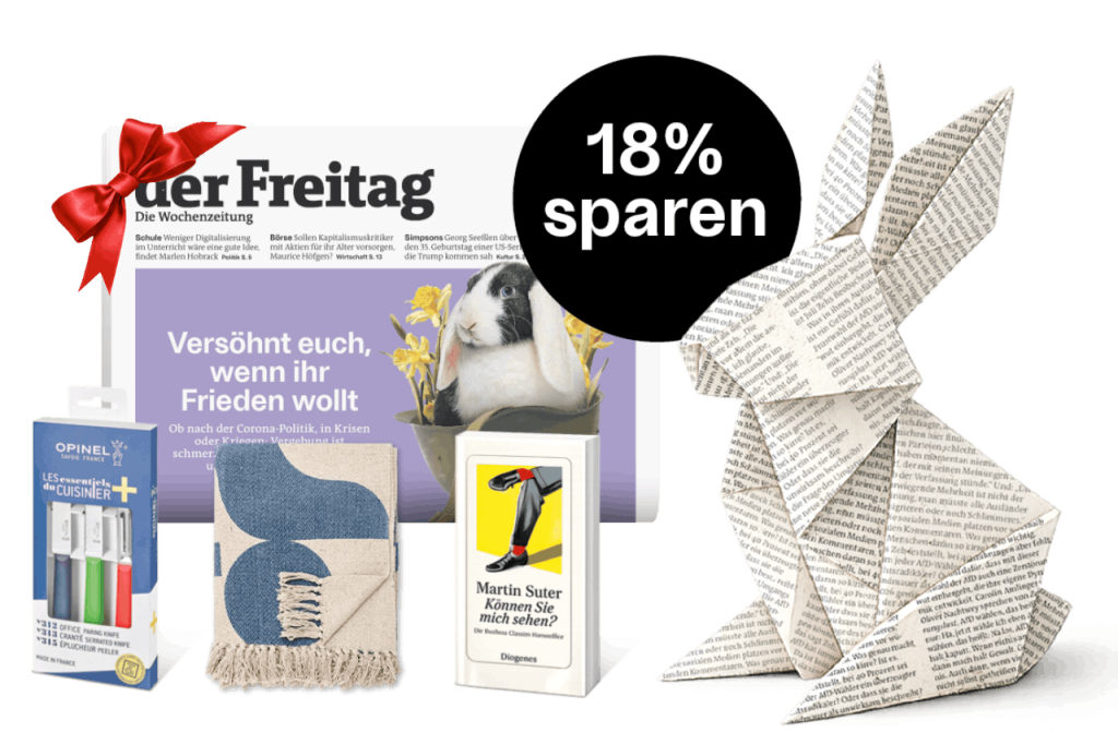 der Freitag Osterabo 6 Monate Print mit Pr&auml;mien
