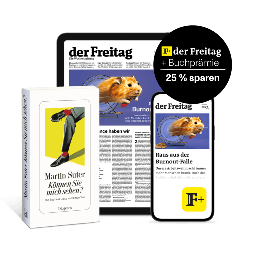 der Freitag Digitalabo mit Buchpr&auml;mie von Martin Suter