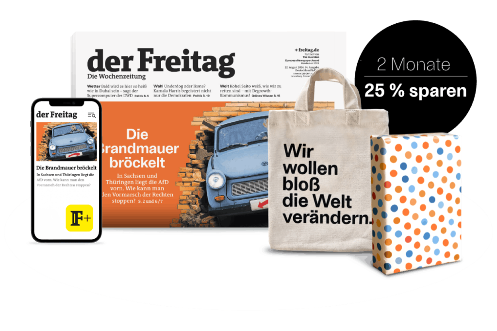 der Freitag Kombi-Abo mit Pr&auml;mie Leseset