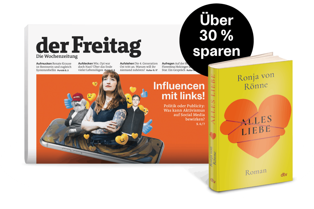 der Freitag mit Ronja von R&ouml;nnes Roman als Abopr&auml;mie