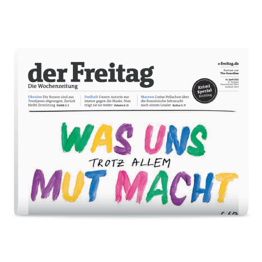 der Freitag Print-Cover Ausgabe 15/2022