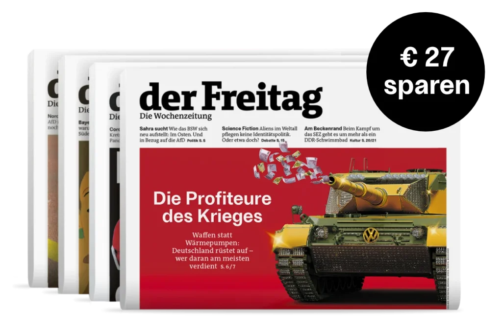 der Freitag Print-Cover f&uuml;r Halbjahresabo