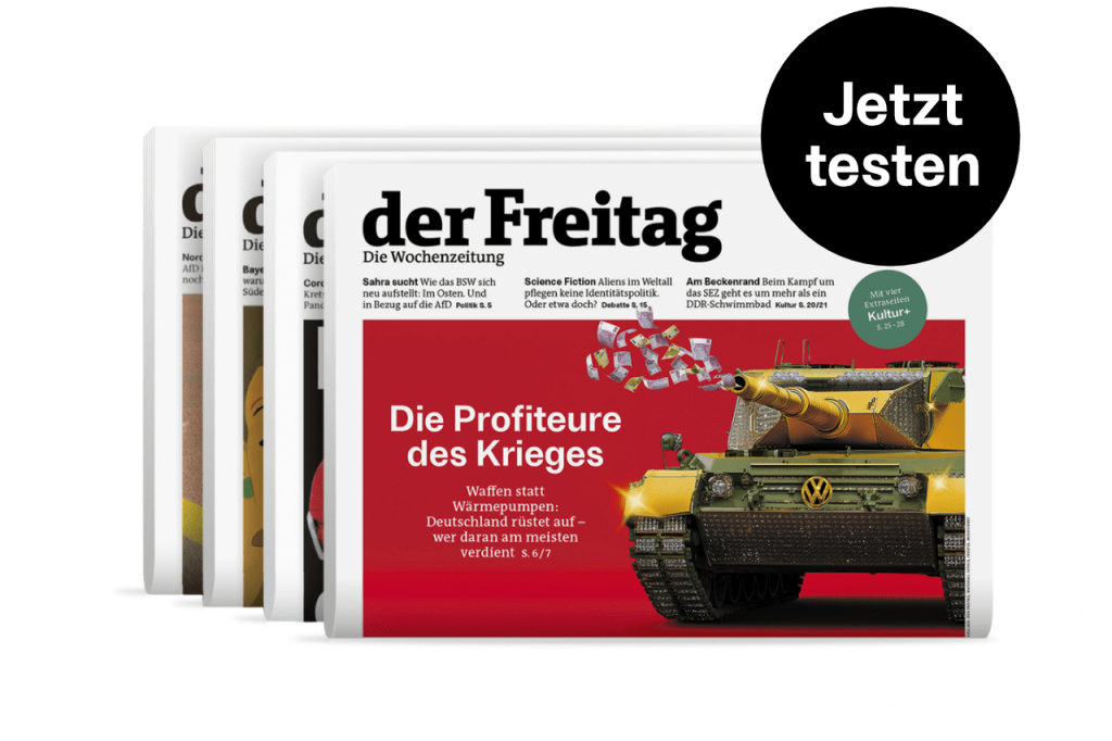 der Freitag Print-Cover 4 Ausgaben