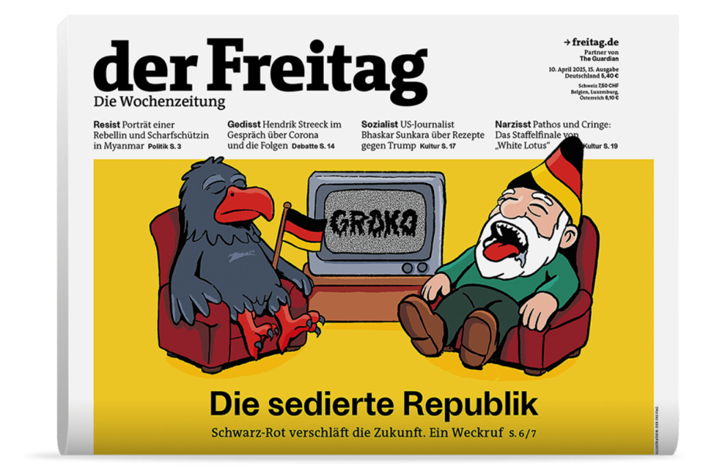 der Freitag Ausgabe 15/2025 als Print-Cover