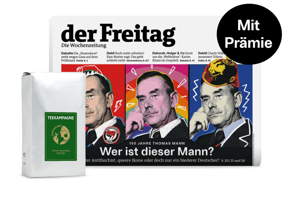 Print-Cover Ausgabe 23/2025 mit Abopr&auml;mie Gr&uuml;ner Darjeeling